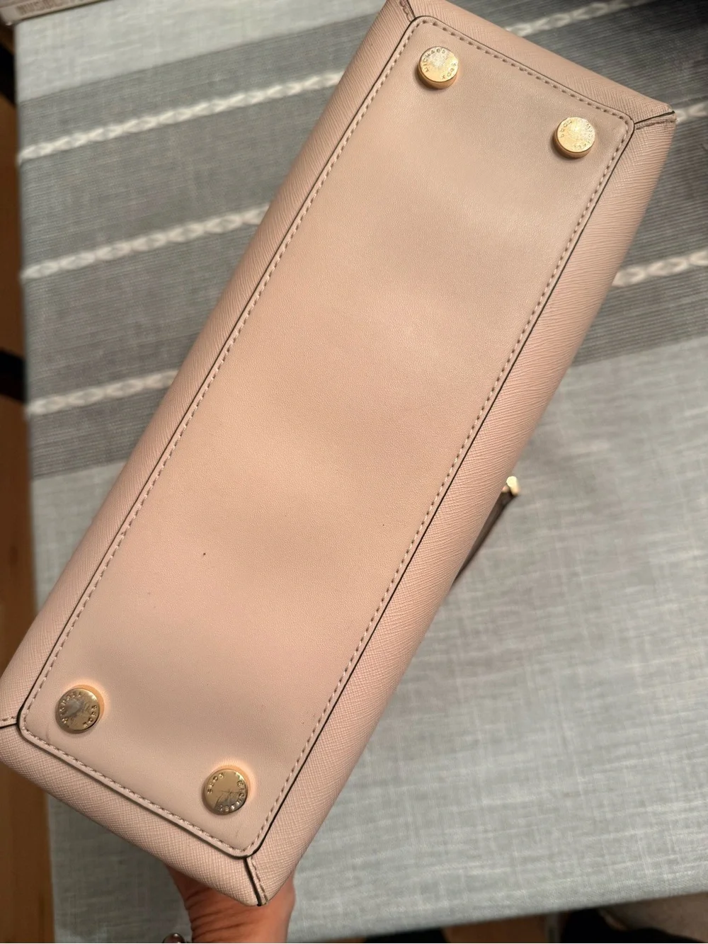 Michael Kors Blush Lori Satchel: Leather Chain-Handle Tote
